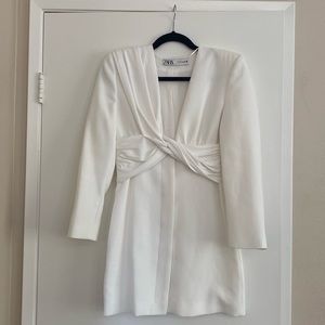 White Zara Suit Dress, Small